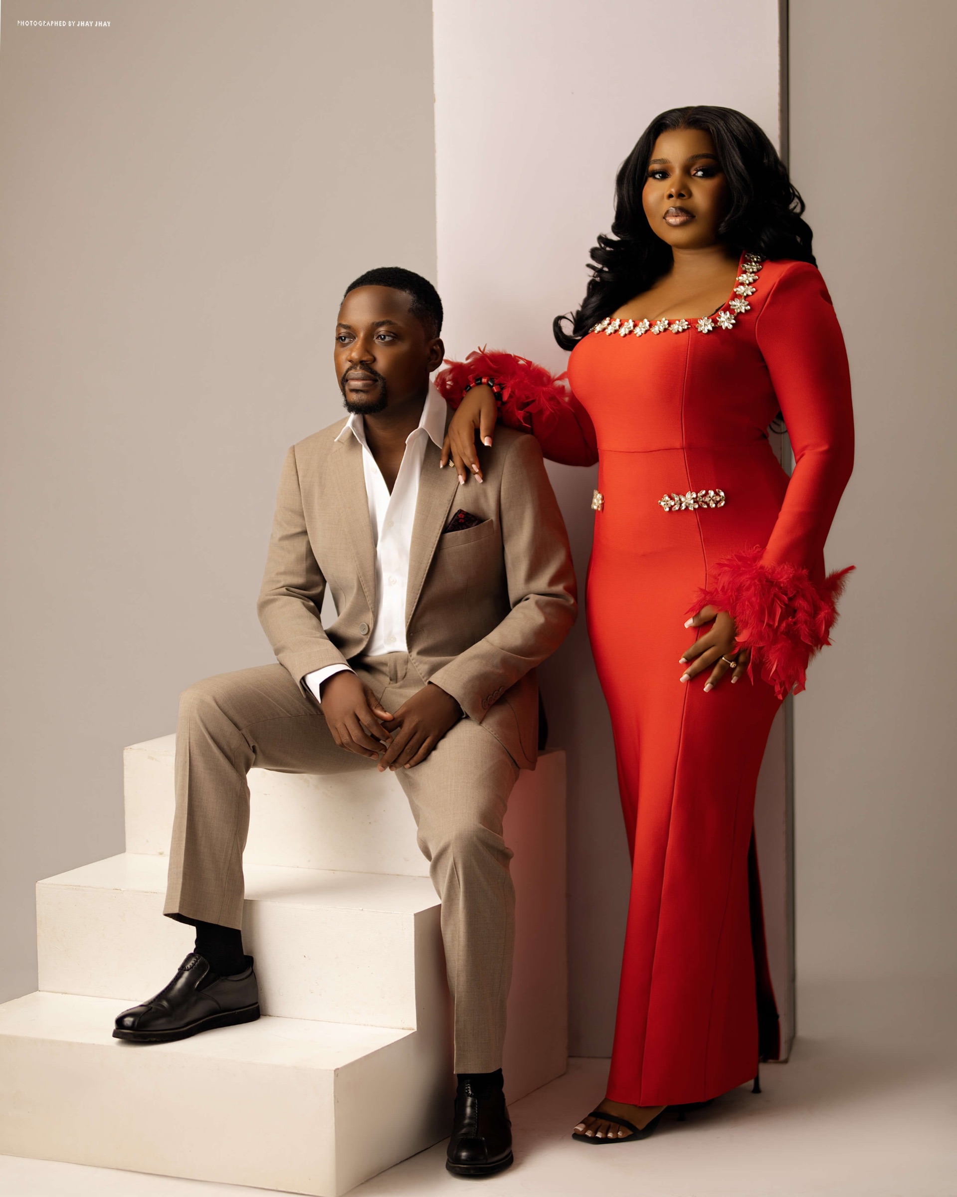 Ibukun and Ene in a formal studio portrait